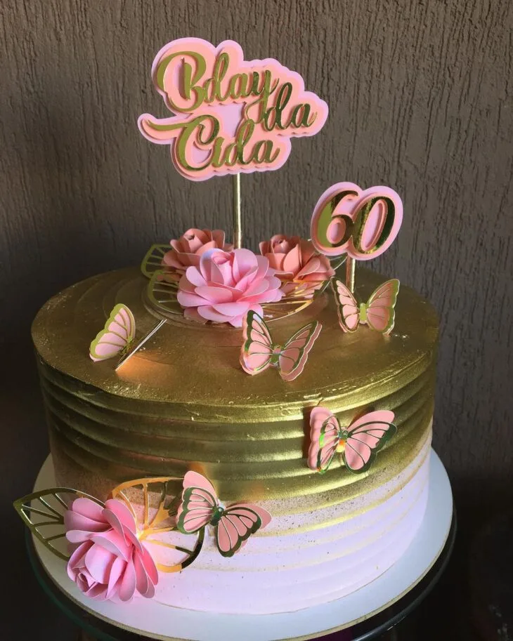 Foto de bolo de 60 anos 6 - 9