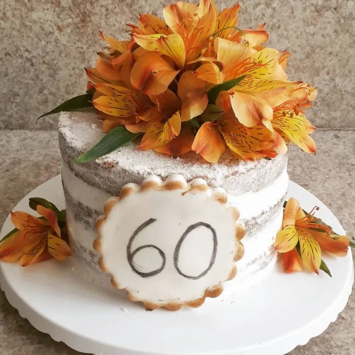 Foto de bolo de 60 anos 7 - 10