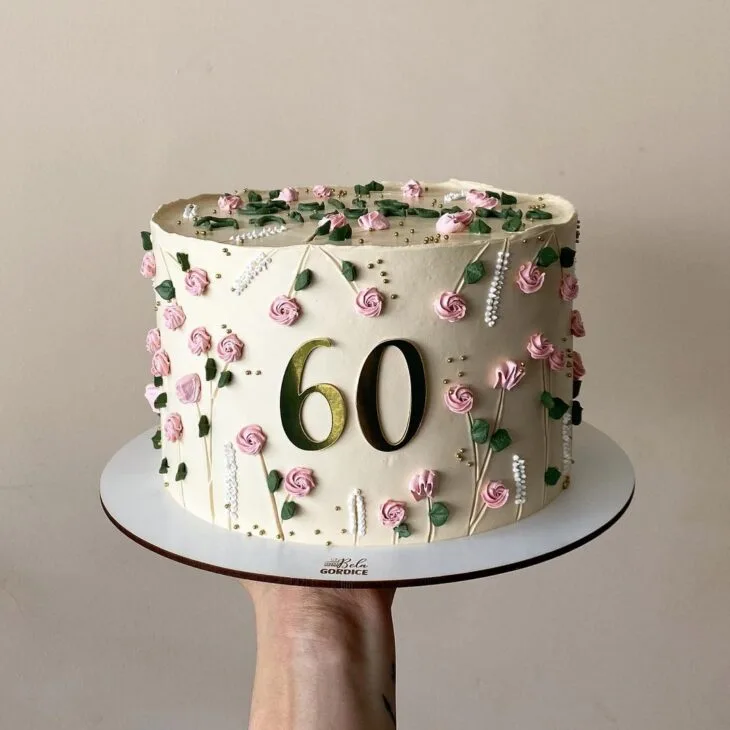 Foto de bolo de 60 anos 9 - 12