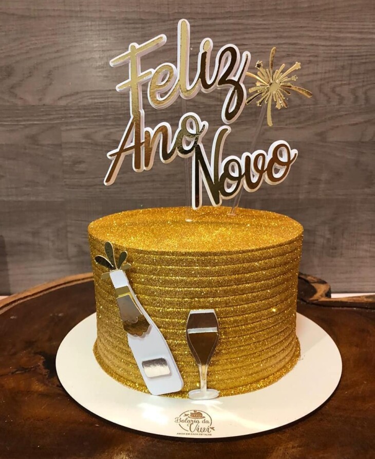 Foto de bolo de ano novo 0053 - 9