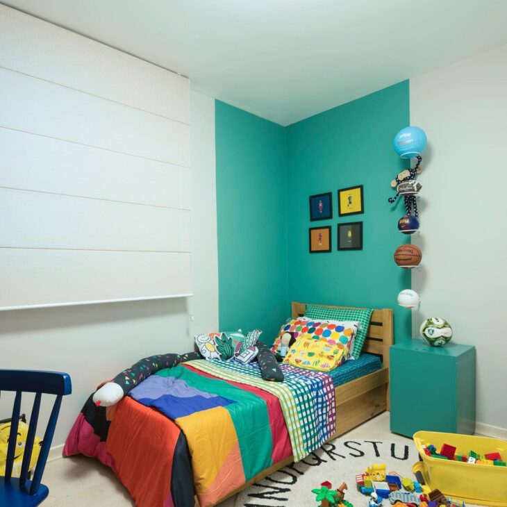 Foto de quarto azul turquesa 21 - 21