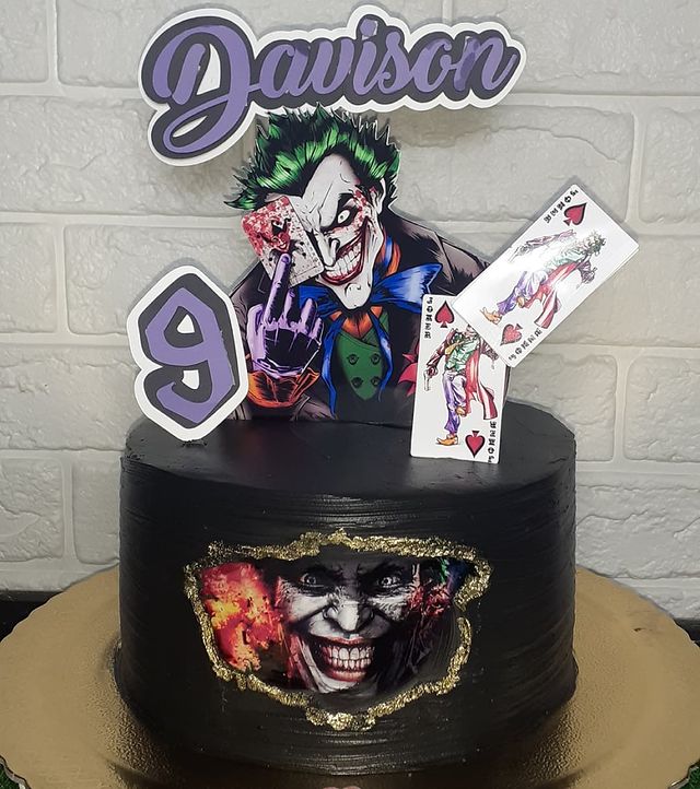 Foto de bolo do coringa 11 - 14