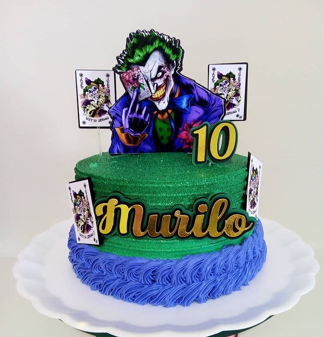 Foto de bolo do coringa 12 - 15