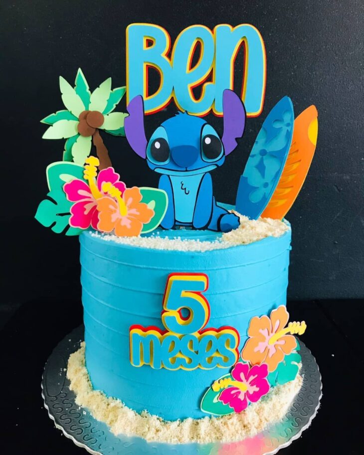 Foto de bolo do stitch 44 - 47