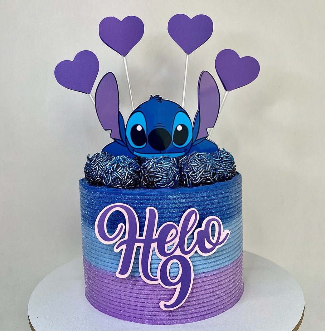 Bolo do Lilo &amp; Stitch: 50 opções + tutoriais para reproduzir em casa