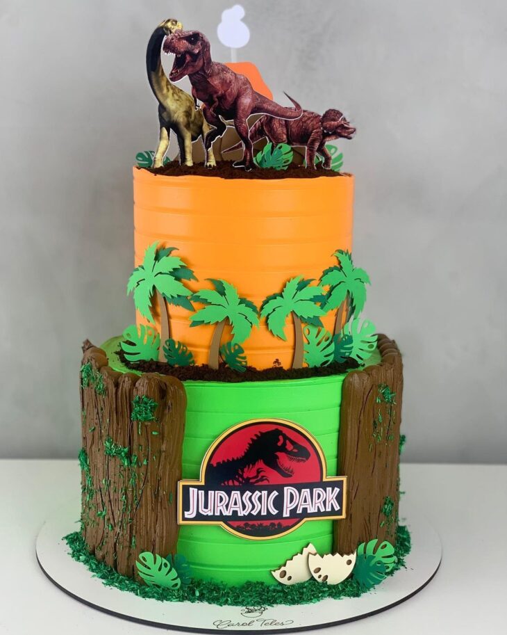 Foto de bolo jurassic park 1 - 3