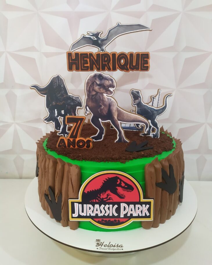 Foto de bolo jurassic park 24 - 26