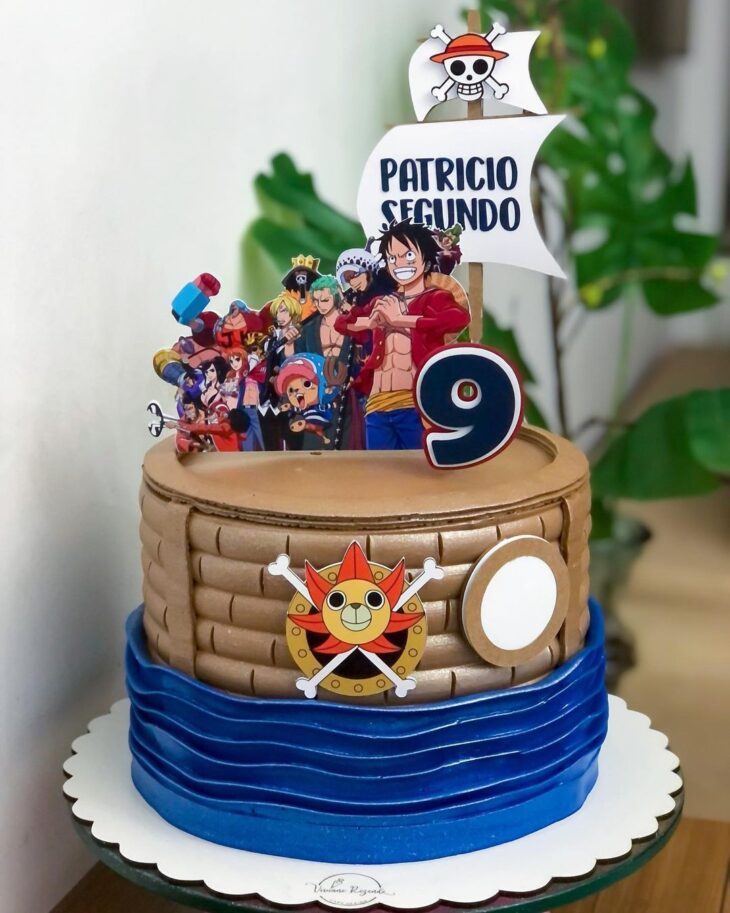 Foto de bolo one piece 5 - 8