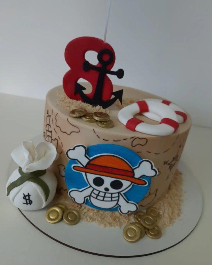 Foto de bolo one piece 50 - 54