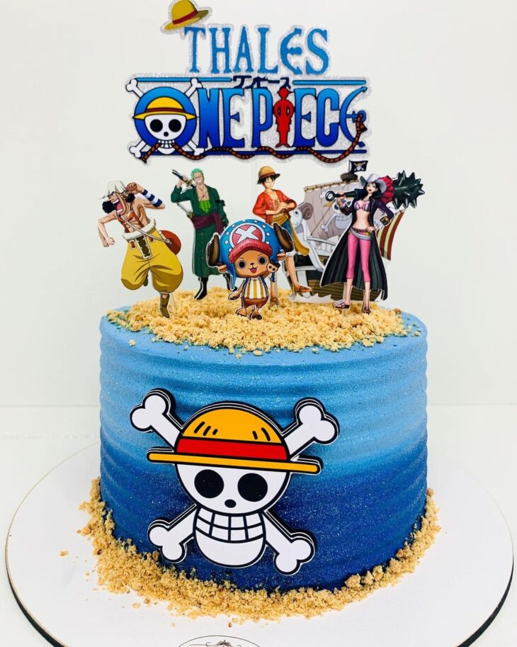 Foto de bolo one piece 7 - 10