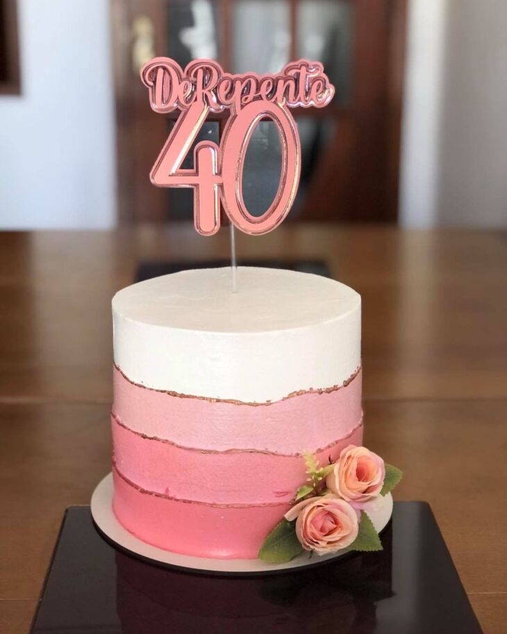 Foto de bolo de 40 anos 30 - 30