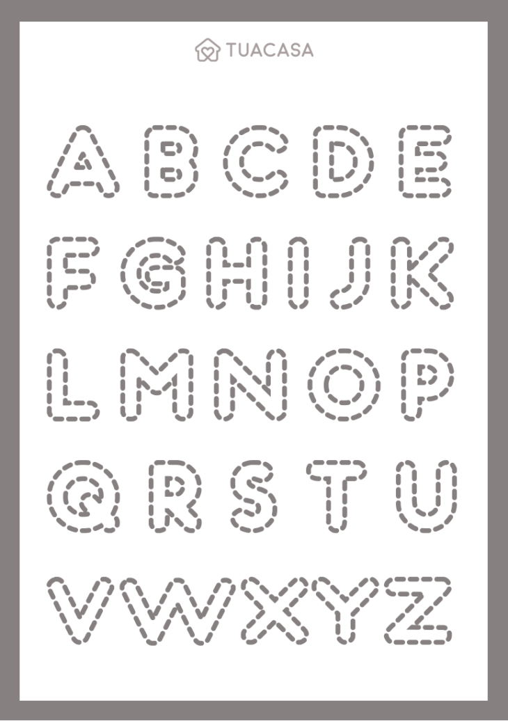 molde de letras para feltro