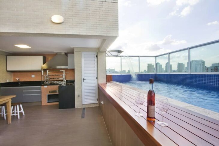 Foto de area gourmet com piscina 38 - 35