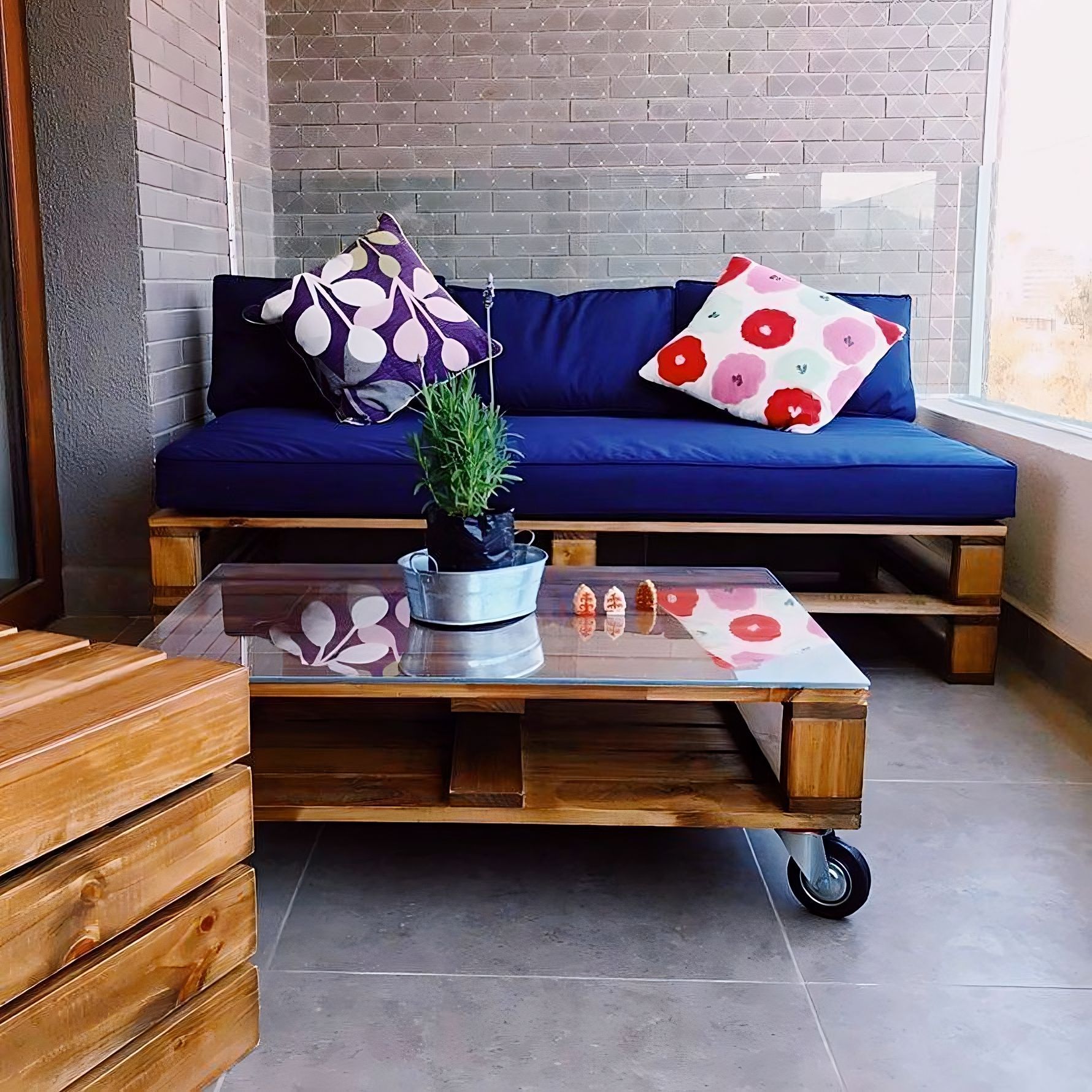 Foto de mesa de pallet 29 - 28