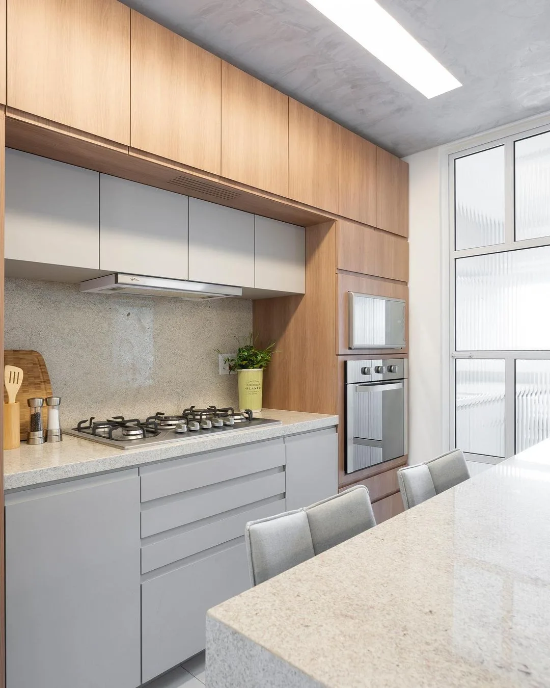 Foto de cozinha cinza 17 - 20