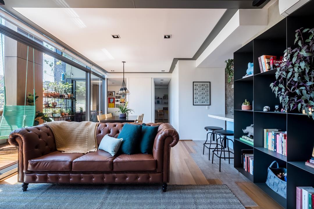 Foto de sofa de couro 19 - 19
