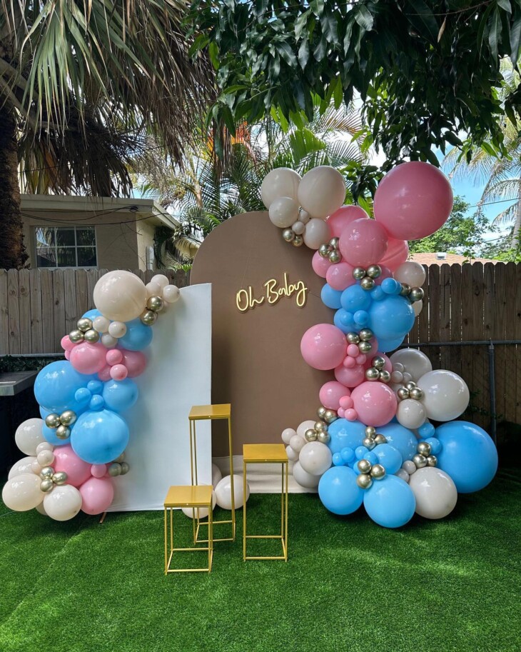 Foto de decoracao com baloes cha revelacao 3 - 34