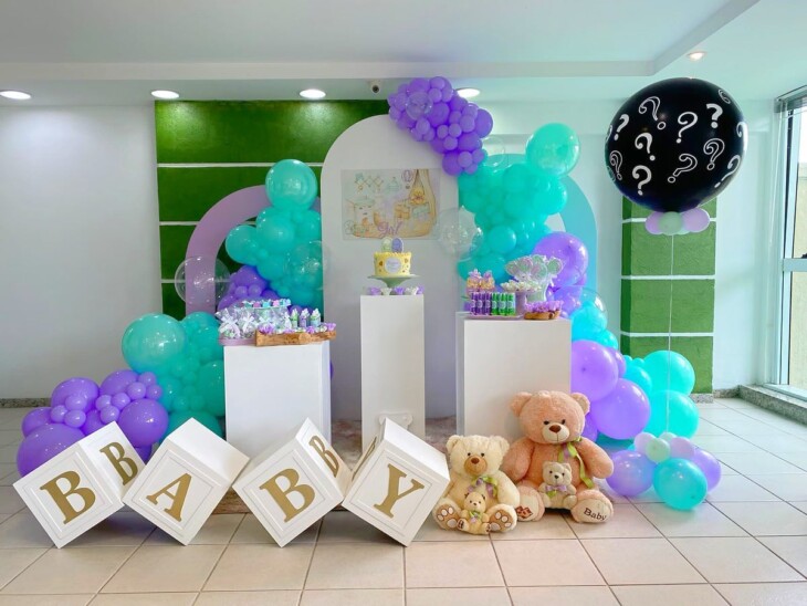 Foto de decoracao com baloes cha revelacao 9 - 40