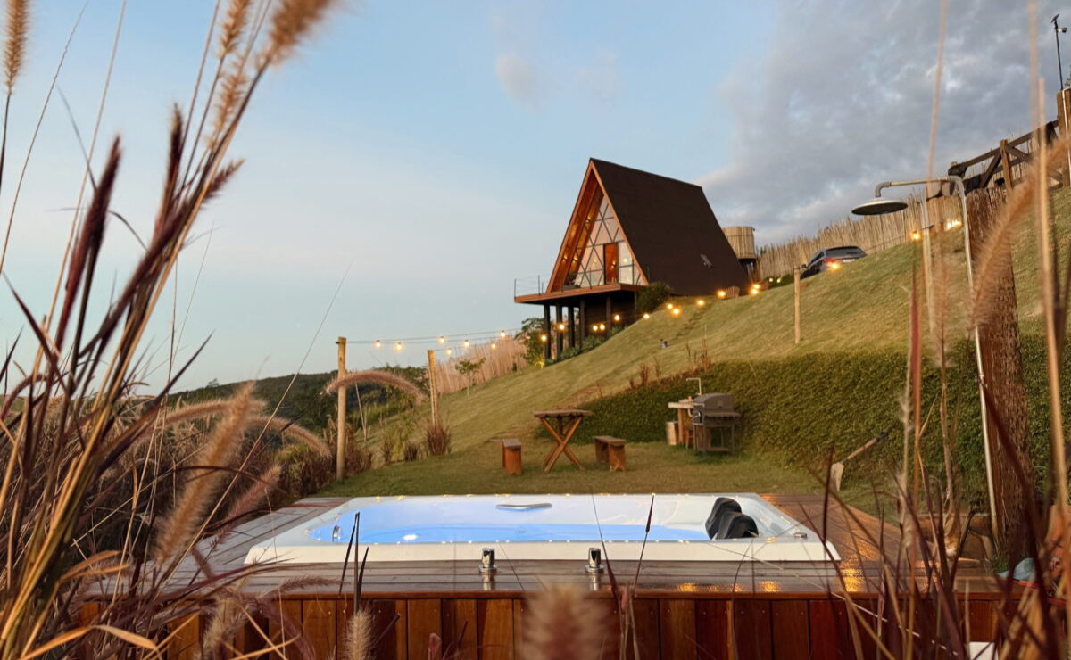 Foto externa da Cabana Ventania.