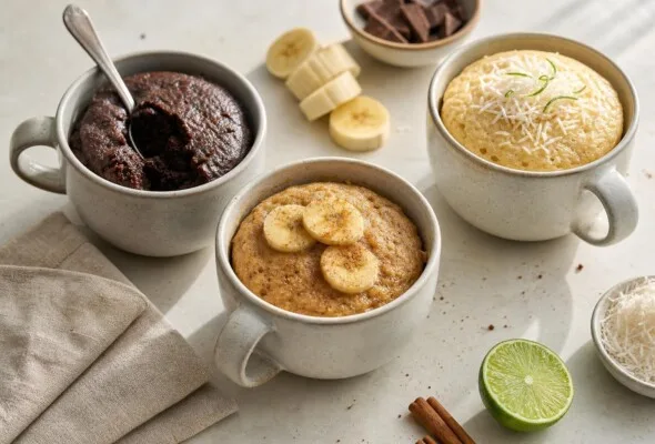 3 bolos de micro-ondas para matar a vontade de doce