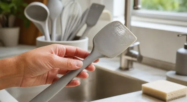 Utensílios de silicone pegajosos: como lavar sem piorar o problema