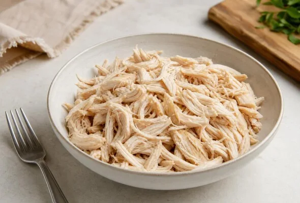 Como desfiar frango na batedeira sem transformar a carne em pasta