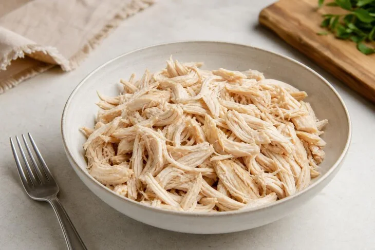 Como desfiar frango na batedeira sem transformar a carne em pasta