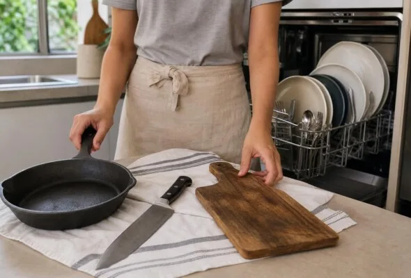 Utensílios que não devem ir à lava-louças e os materiais que podem estragar