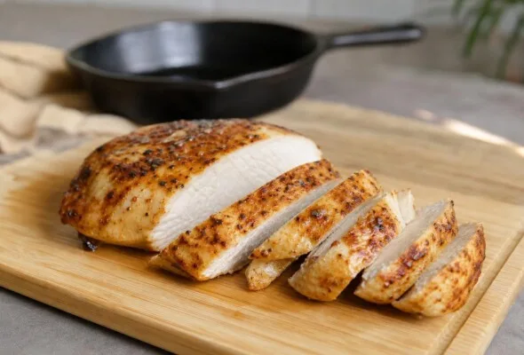 Peito de frango ressecado? O truque da água com gás merece um teste