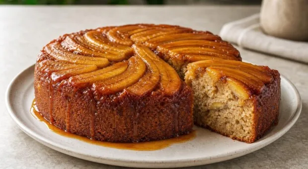 Bolo de banana caramelada: como desenformar sem quebrar a cobertura