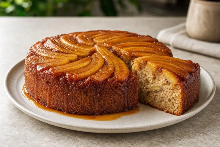 Bolo de banana caramelada: como desenformar sem quebrar a cobertura