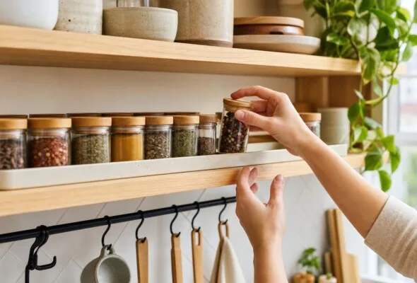 Temperos vencem esquecidos no armário? Organize os potes para enxergar