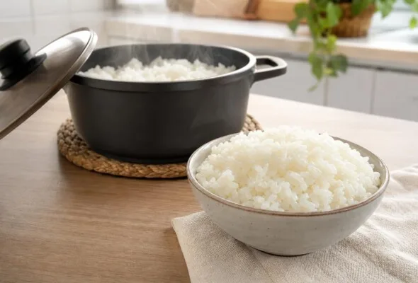 Arroz japonês na panela comum: 4 truques para acertar textura e ponto