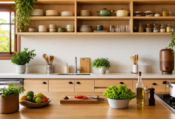 Armários da cozinha organizados por frequência de uso: como fazer