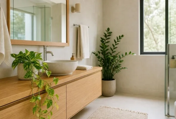 Plantas para banheiro: espécies que toleram umidade e pouca luz