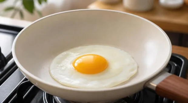 Ovo frito com clara borrachuda? O erro começa na temperatura da frigideira