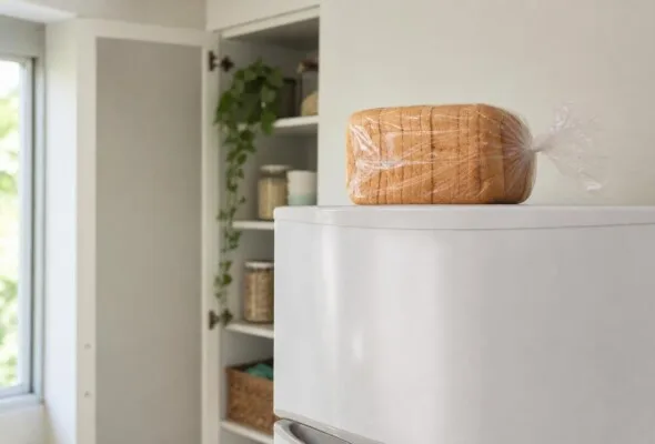 Pão de forma em cima da geladeira: o calor favorece o mofo
