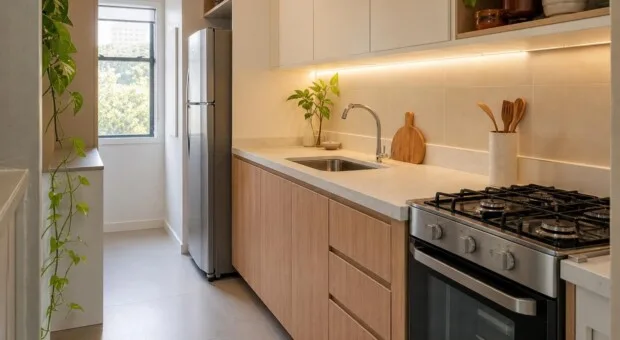 Cozinha pequena sem sensação de aperto: ideias para aproveitar o espaço