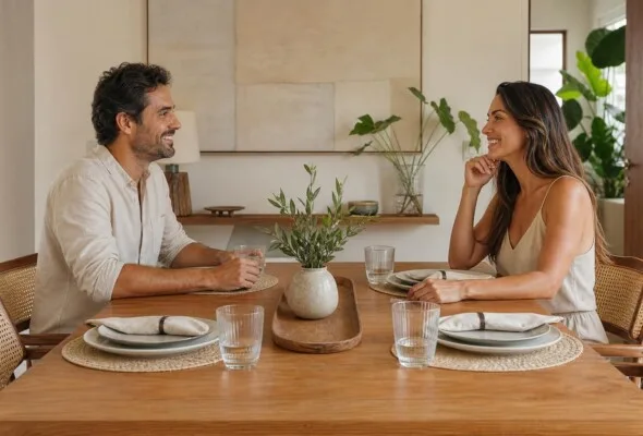 Como decorar a mesa de jantar sem atrapalhar espaço e conversa