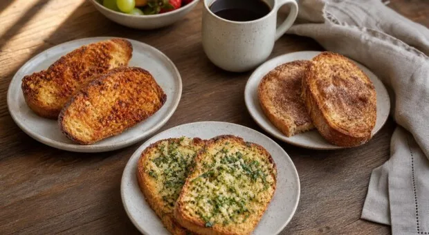 3 torradas temperadas para aproveitar pão amanhecido no lanche