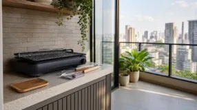 Churrasco em apartamento: regras, ventilação e escolhas para reduzir fumaça