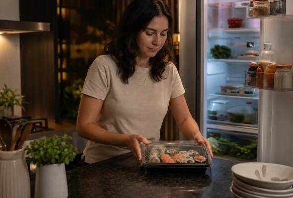 Sushi do delivery na geladeira: quando a sobra deve ser descartada