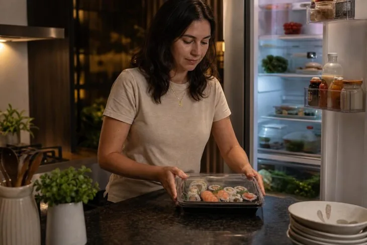 Sushi do delivery na geladeira: quando a sobra deve ser descartada