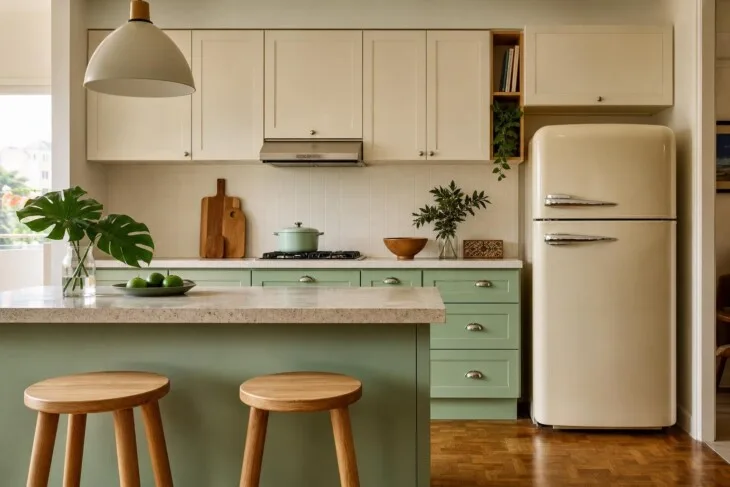 Cozinha retrô: como equilibrar cores e peças sem pesar no ambiente
