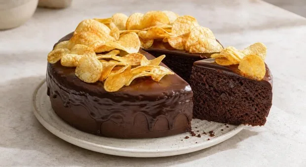 Bolo de chocolate com batata chips: como equilibrar doce e salgado