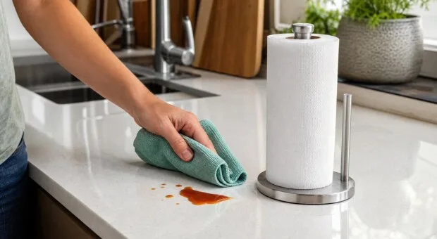 Papel-toalha ou pano: quando usar cada um na limpeza rápida da cozinha