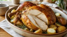 Frango assado suculento: cuidados para o peito não ressecar no forno