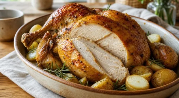Frango assado suculento: cuidados para o peito não ressecar no forno