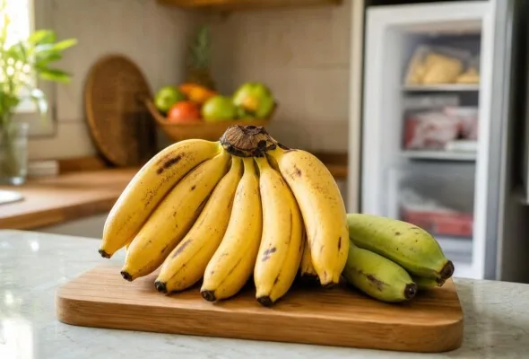 Banana madura rápido demais? O lugar certo para guardar não é a geladeira