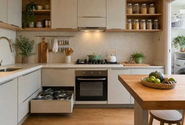 Organização da cozinha: como definir o lugar de cada item